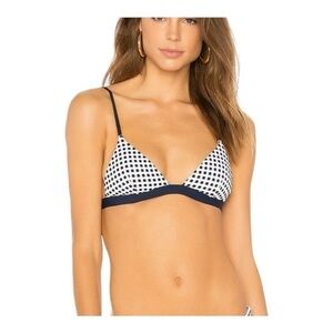 Onia Danni Bikini Top in Black and White NWT